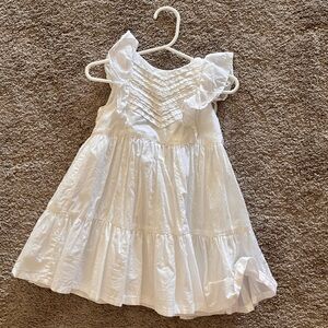Baby b’gosh white cotton summer dress